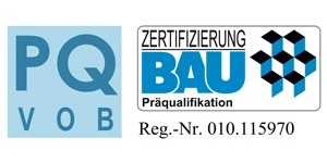 PQ-VOB Zertifizierung Bau – Präqualifikation Reg.-Nr. 010.115970